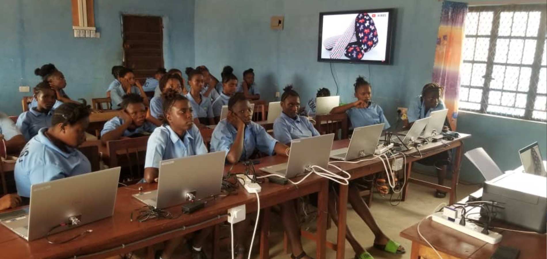 During the 2024 trip, a solar electrical system was installed to power a computer classroom as part of a larger Rotary International grant.